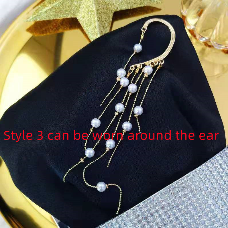 Diamond Earrings With Butterfly Ear Clip