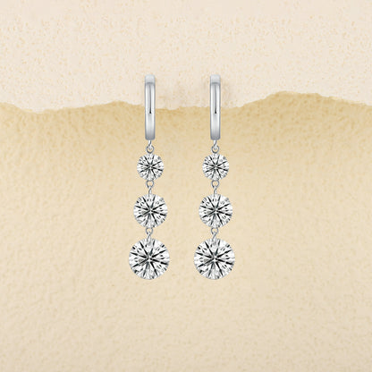 Light Jewelry Silver Stud Earrings | S925 Silver Plated Platinum