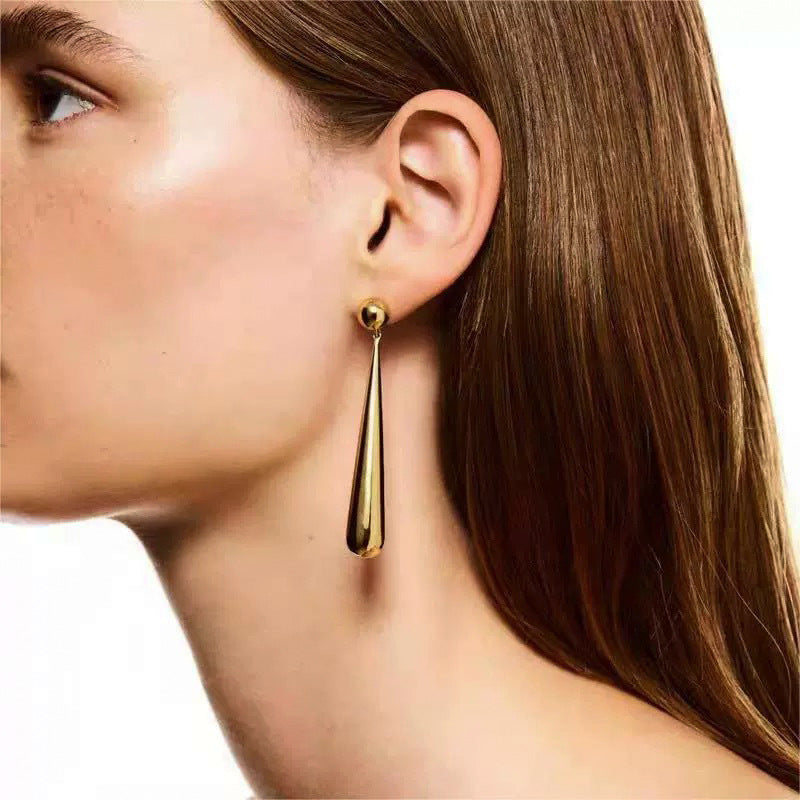 Long Water Drop Earrings