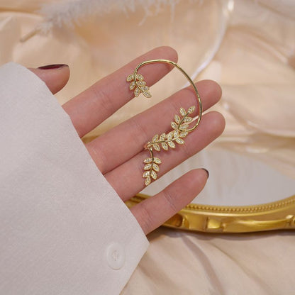 Diamond Earrings With Butterfly Ear Clip