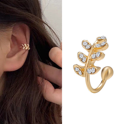Diamond Earrings With Butterfly Ear Clip